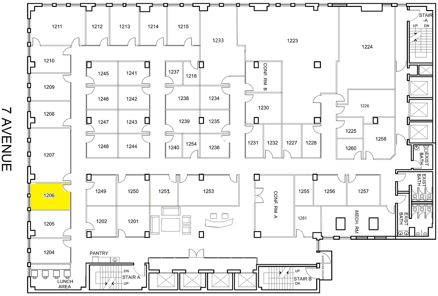 1206 - 469 7th Avenue, New York, NY floorplan