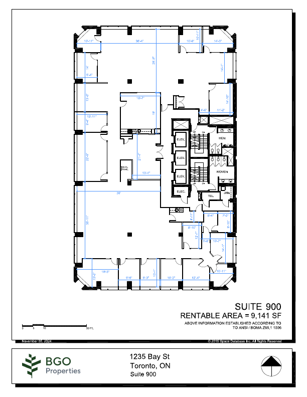 0900 - 1235 Bay Street, Toronto, ON floorplan
