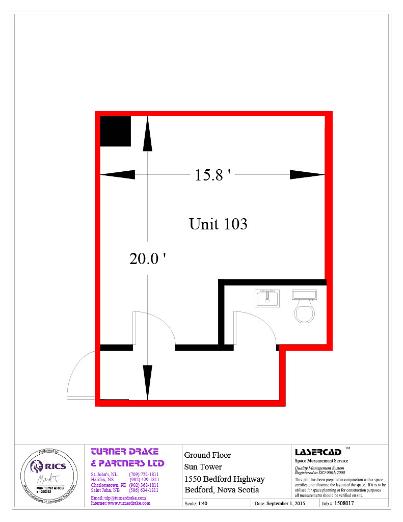 103 - 1550 Bedford Hwy, Bedford, NS floorplan