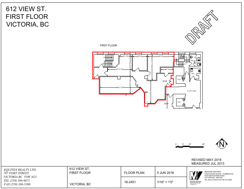 102 - 612 View St, Victoria, BC floorplan