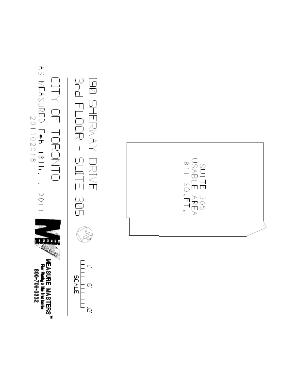 305 - 190 Sherway Drive, Toronto, ON floorplan