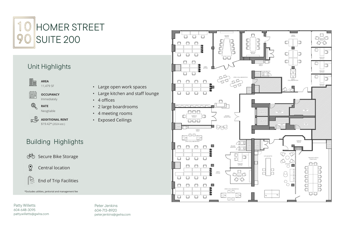 200 - 1090 Homer Street, Vancouver, BC floorplan