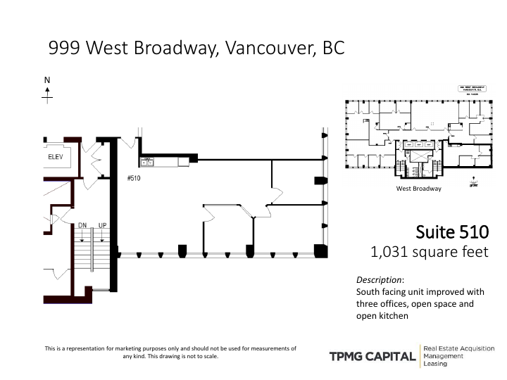 510 - 999 W Broadway, Vancouver, BC floorplan