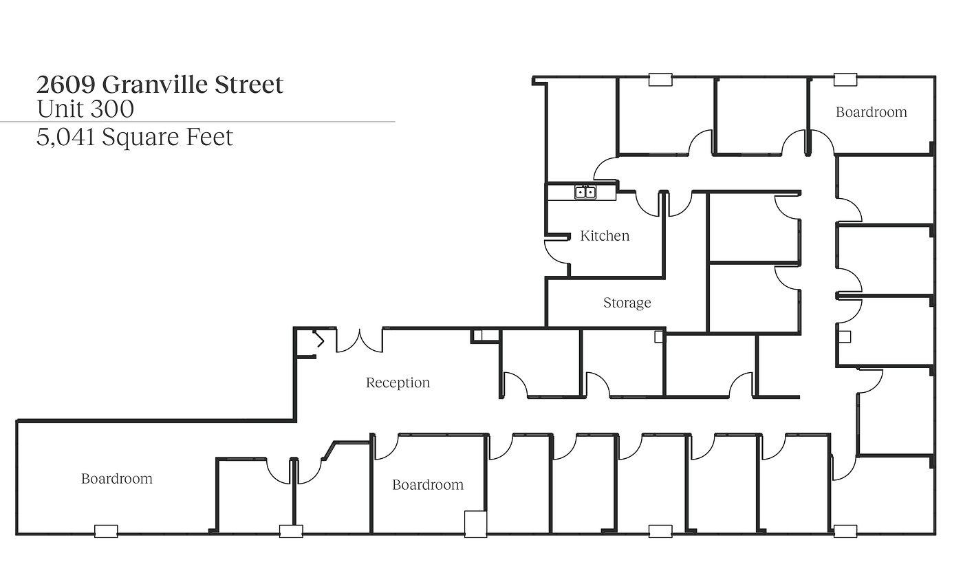 300 - 2609 Granville Street, Vancouver, BC floorplan