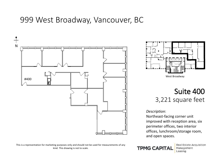 400 - 999 W Broadway, Vancouver, BC floorplan