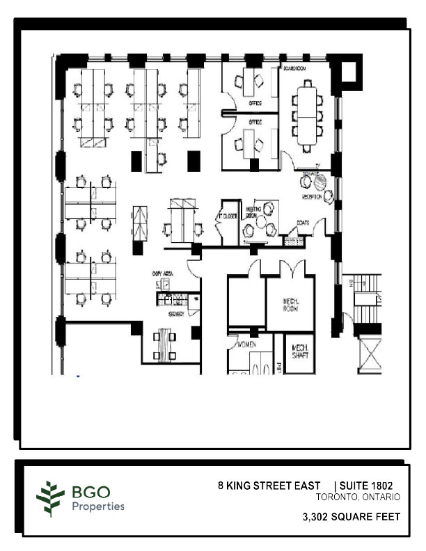 1802 - 8 King Street East, Toronto, ON floorplan