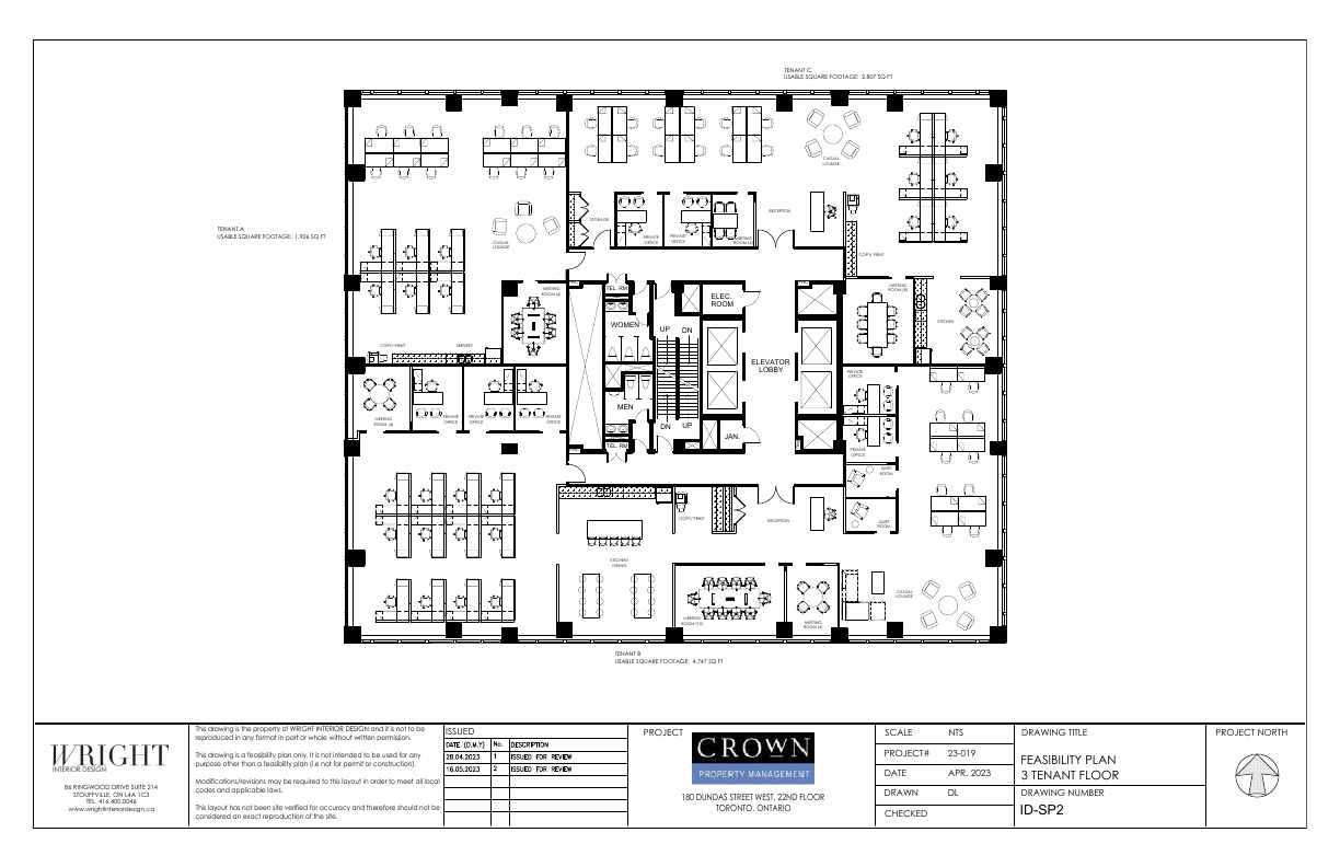 2200 - 180 Dundas Street West, Toronto, ON floorplan