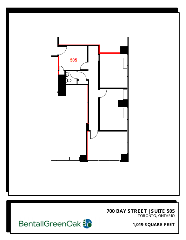 0505 - 700 Bay Street, Toronto, ON floorplan