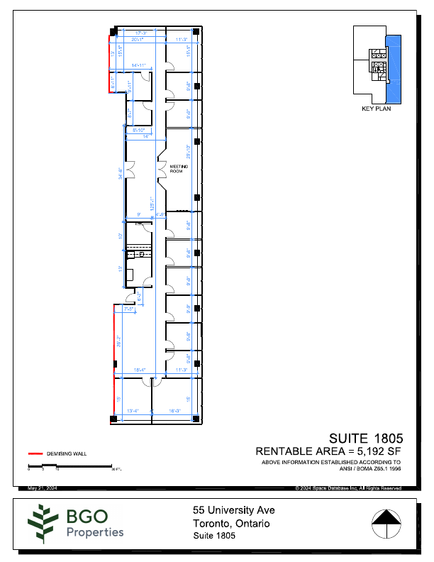 1805 - 55 University Avenue, Toronto, ON floorplan