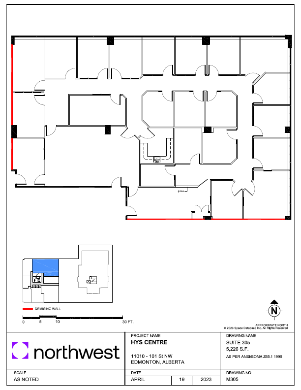 305 - 11010 101 St NW, Edmonton, AB floorplan