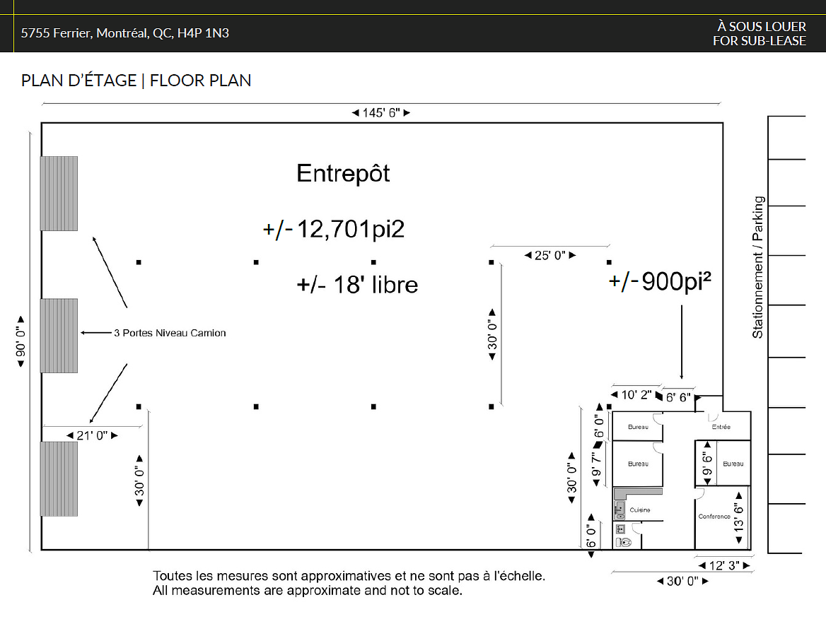 5755 - 5755 Rue Ferrier, Montréal, QC floorplan