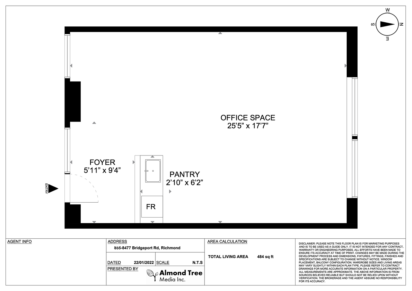 855 - 8477 Bridgeport Road, Richmond, BC floorplan