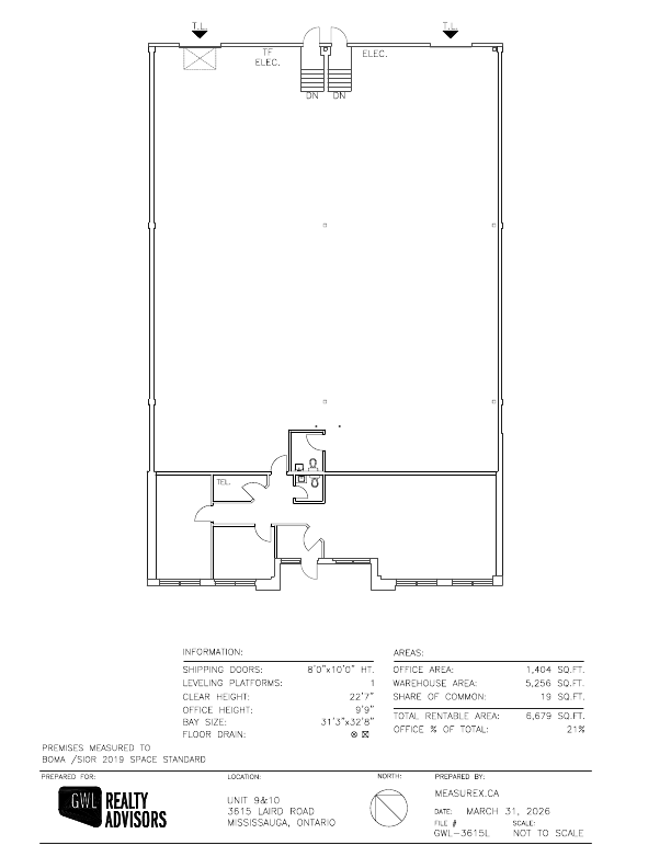 9-3615 - 3495Laird Rd, Mississauga, ON floorplan