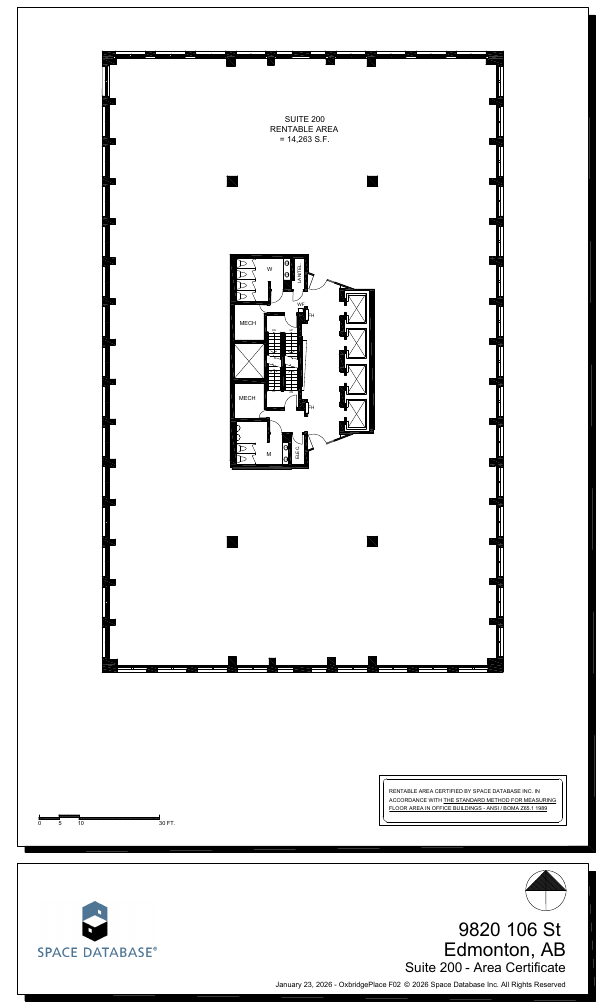 200 - 9820 106 Street, Edmonton, AB floorplan