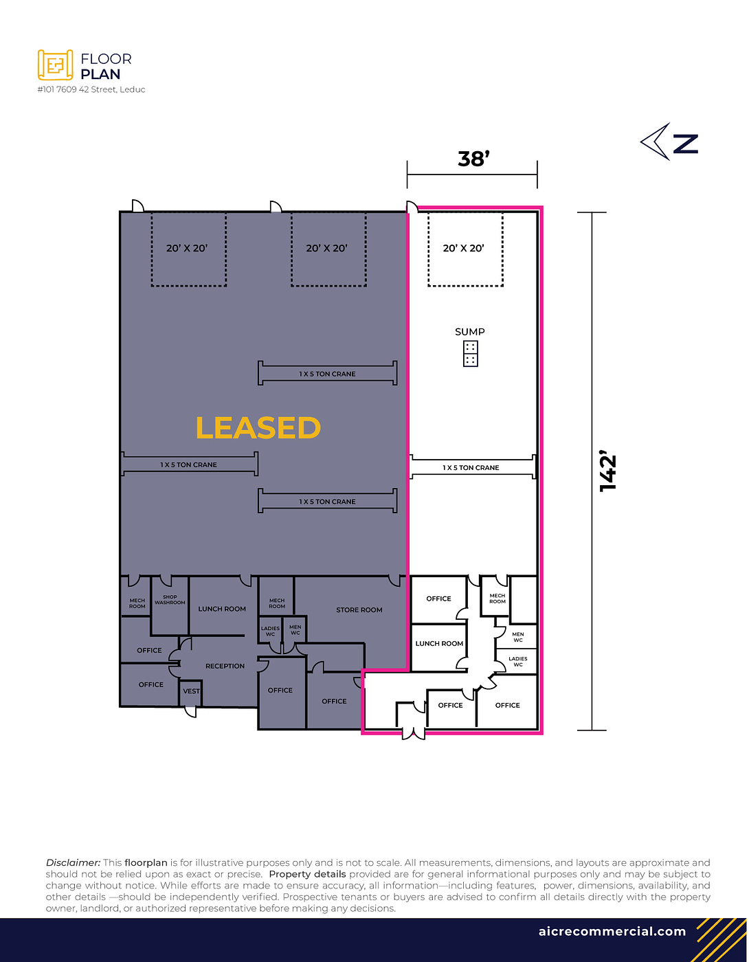 101 - 7609 42 Street, Leduc, AB floorplan