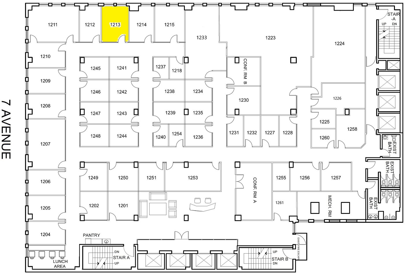 1213 - 469 7th Avenue, New York, NY floorplan