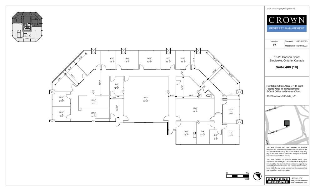 400 - 10 Carlson Court, Toronto, ON floorplan