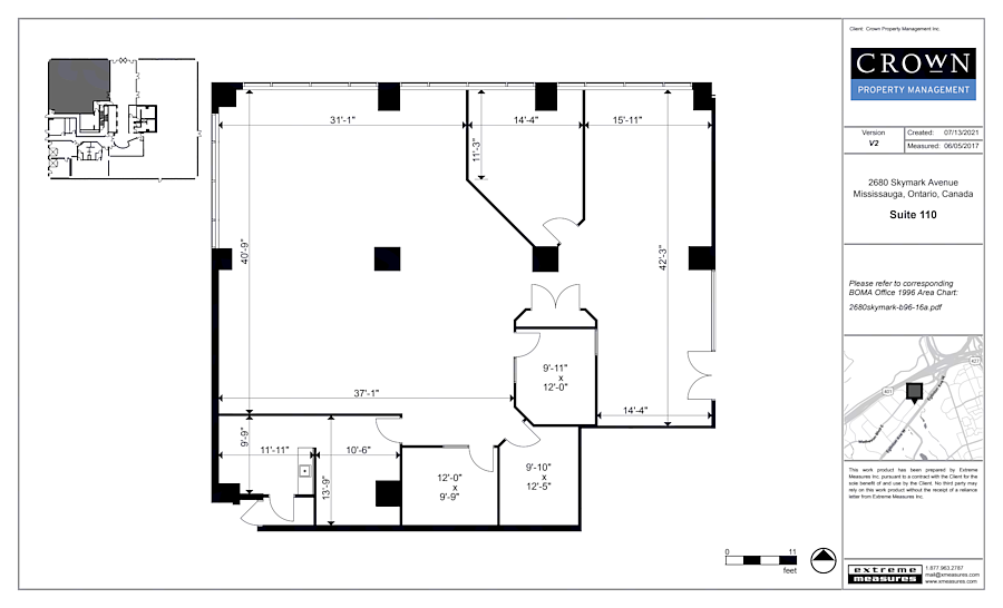 110 - 2680 Skymark Avenue, Mississauga, ON floorplan