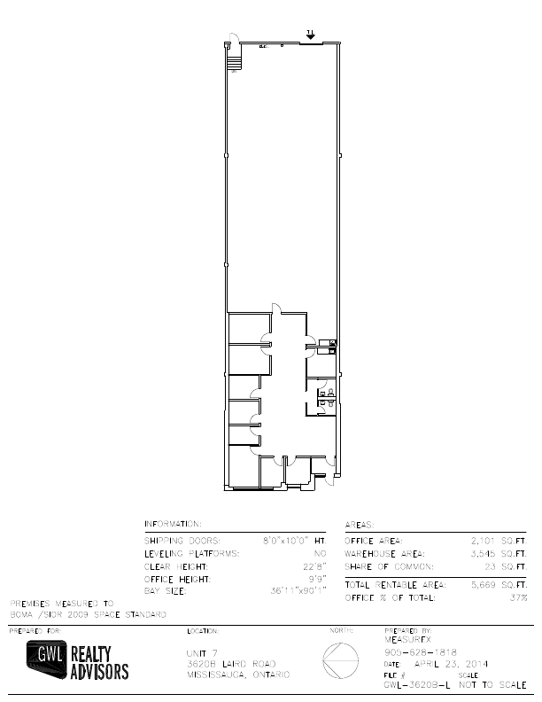 7-3620B - 3495Laird Rd, Mississauga, ON floorplan