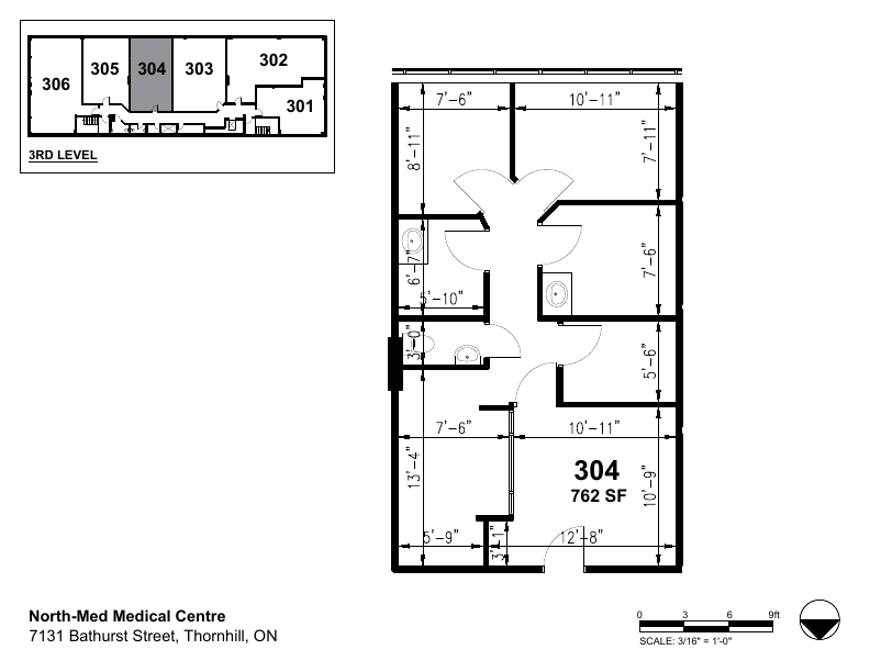 304 - 7131 Bathurst St, Vaughan, ON floorplan