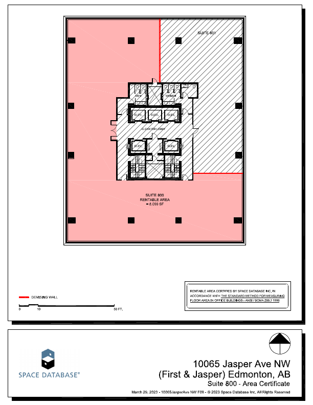 800 - 10065 Jasper Avenue, Edmonton, AB floorplan