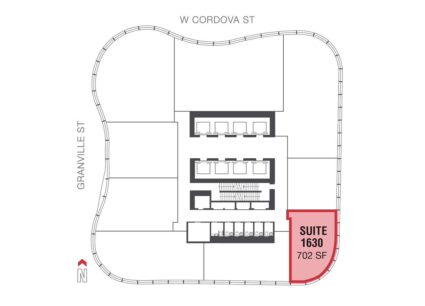 1630 - 320 Granville Street, Vancouver, BC floorplan