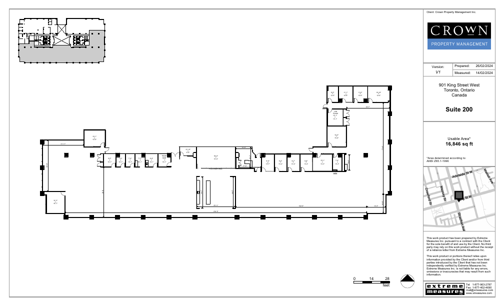 200 - 901 King Street West, Toronto, ON floorplan