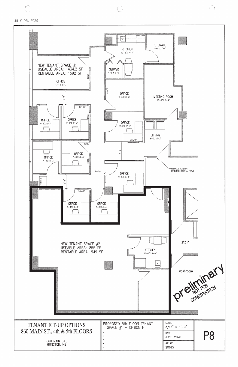 506 - 860 Main St, Moncton, NB floorplan