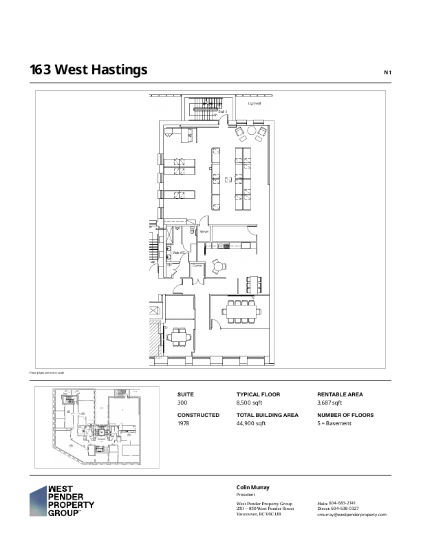 300 - 163 West Hastings Street, Vancouver, BC floorplan