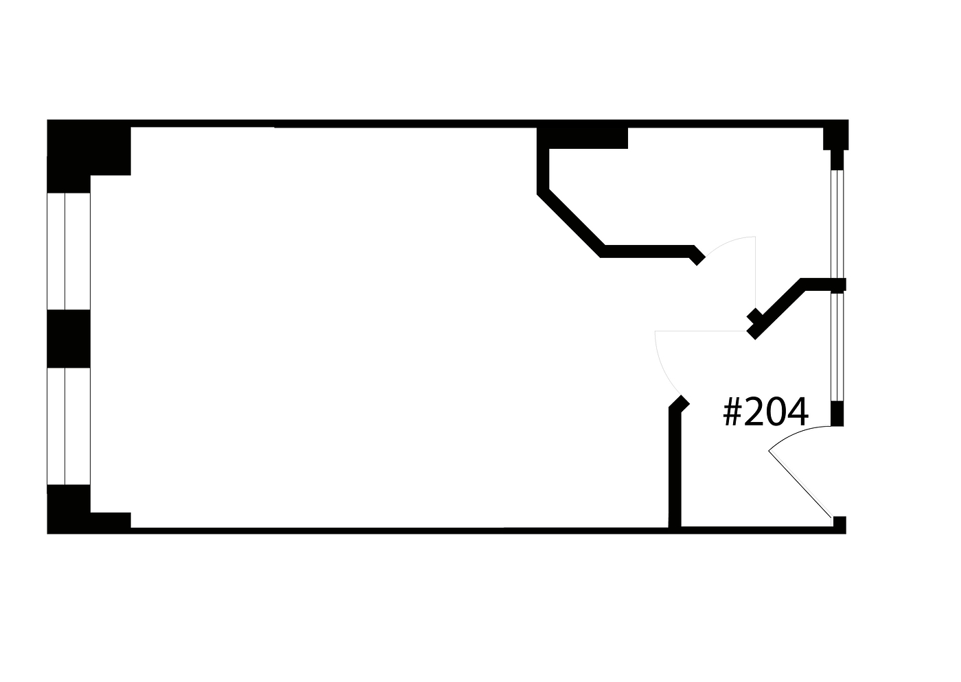 204 - 402 West Pender Street, Vancouver, BC floorplan