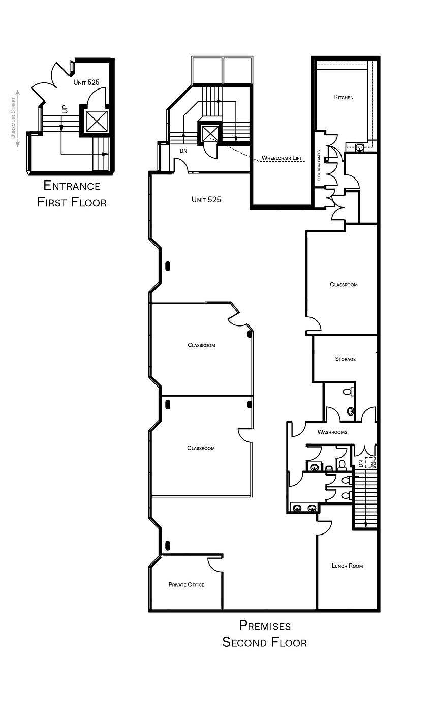 525 - 501 Dunsmuir Street, Vancouver, BC floorplan