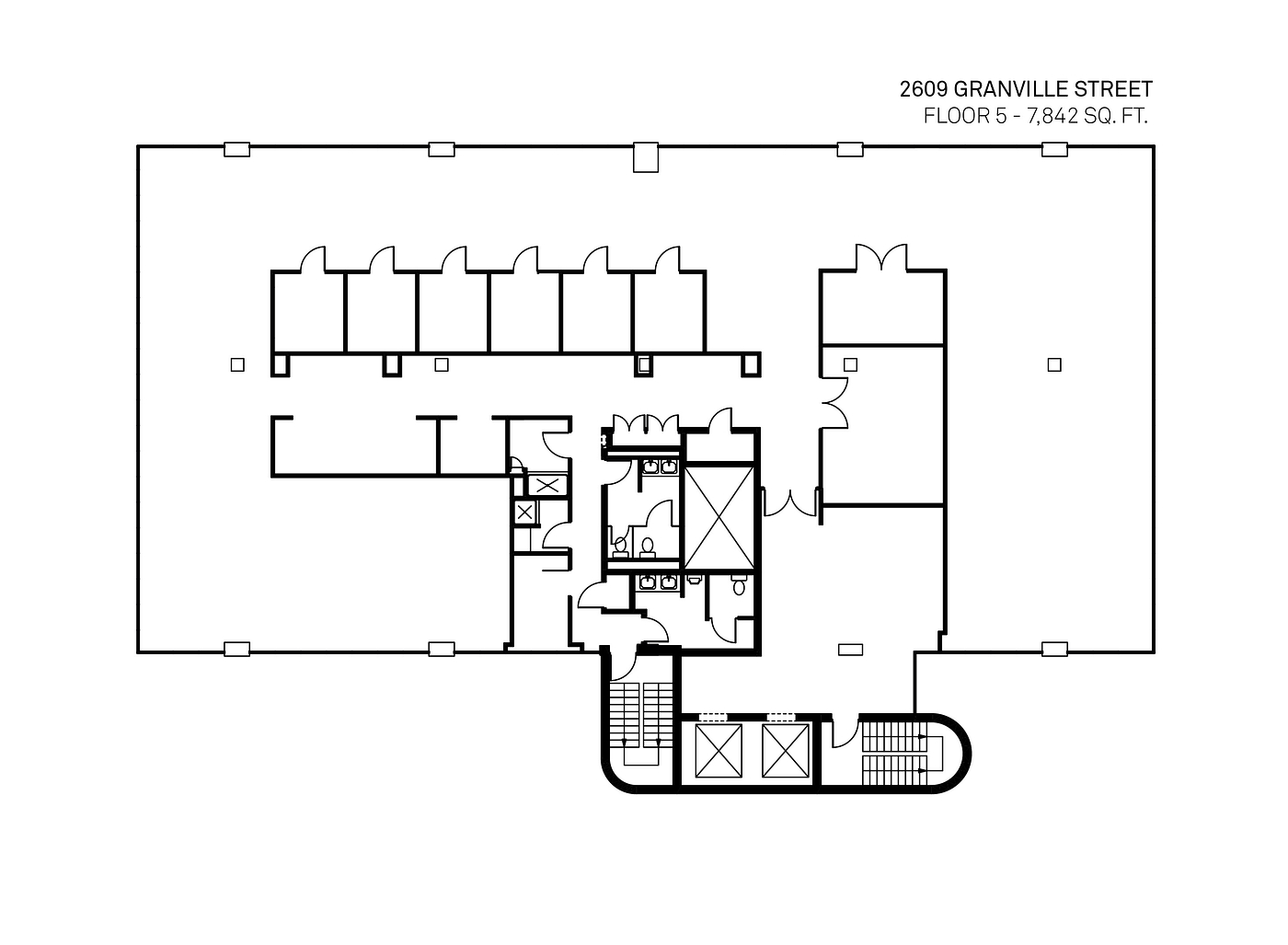 500 - 2609 Granville Street, Vancouver, BC floorplan