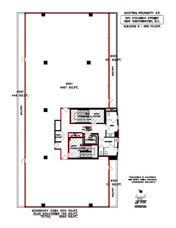 1001 Columbia St, New Westminster, BC floorplan