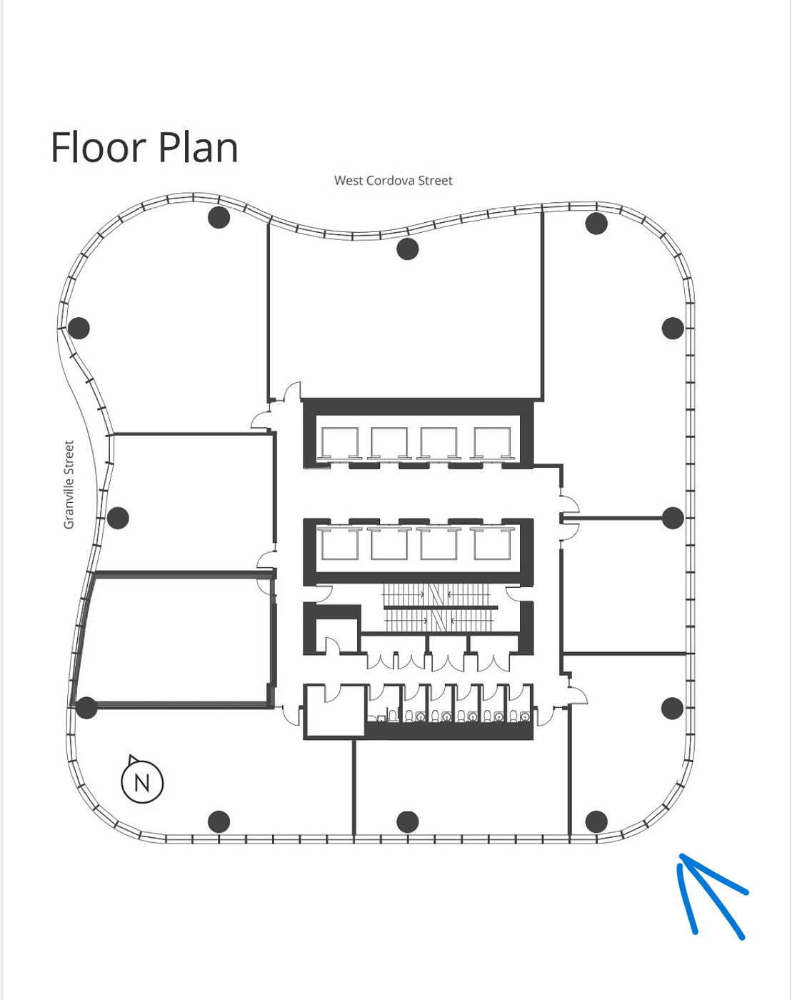 830 - 320 Granville Street, Vancouver, BC floorplan