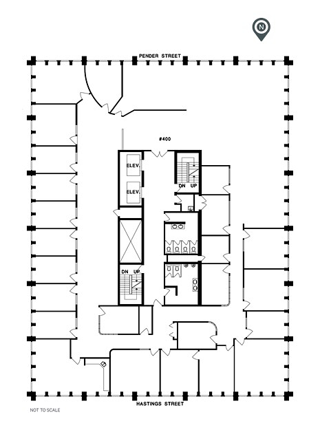 400 - 1155 West Pender Street, Vancouver, BC floorplan