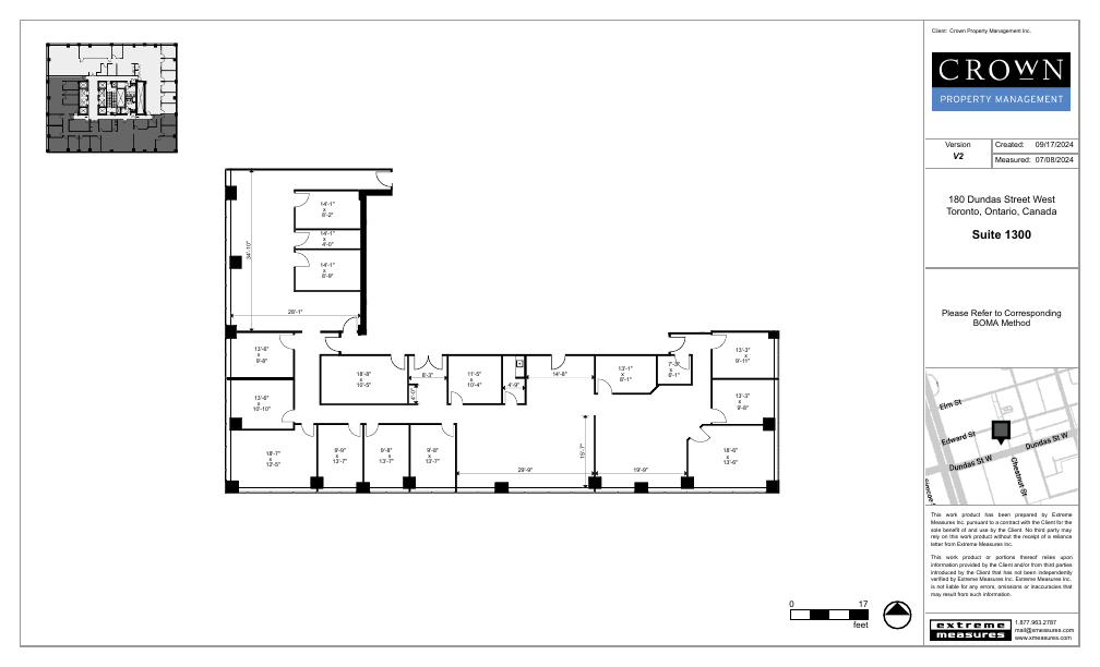 1300 - 180 Dundas Street West, Toronto, ON floorplan