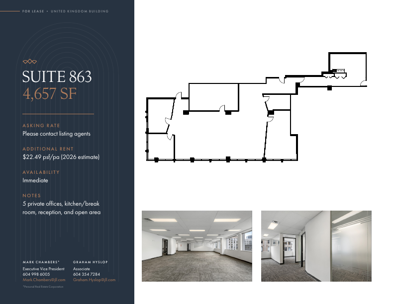 863 - 409 Granville St, Vancouver, BC floorplan