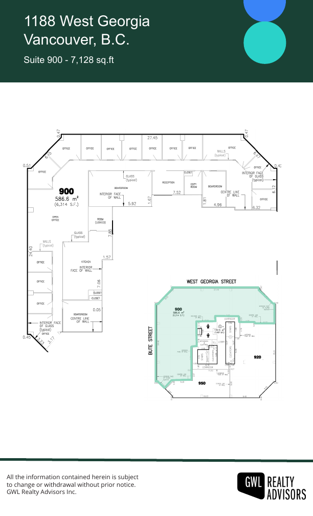900 - 1188 West Georgia Street, Vancouver, BC floorplan
