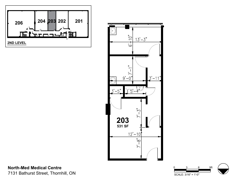 203 - 7131 Bathurst St, Vaughan, ON floorplan