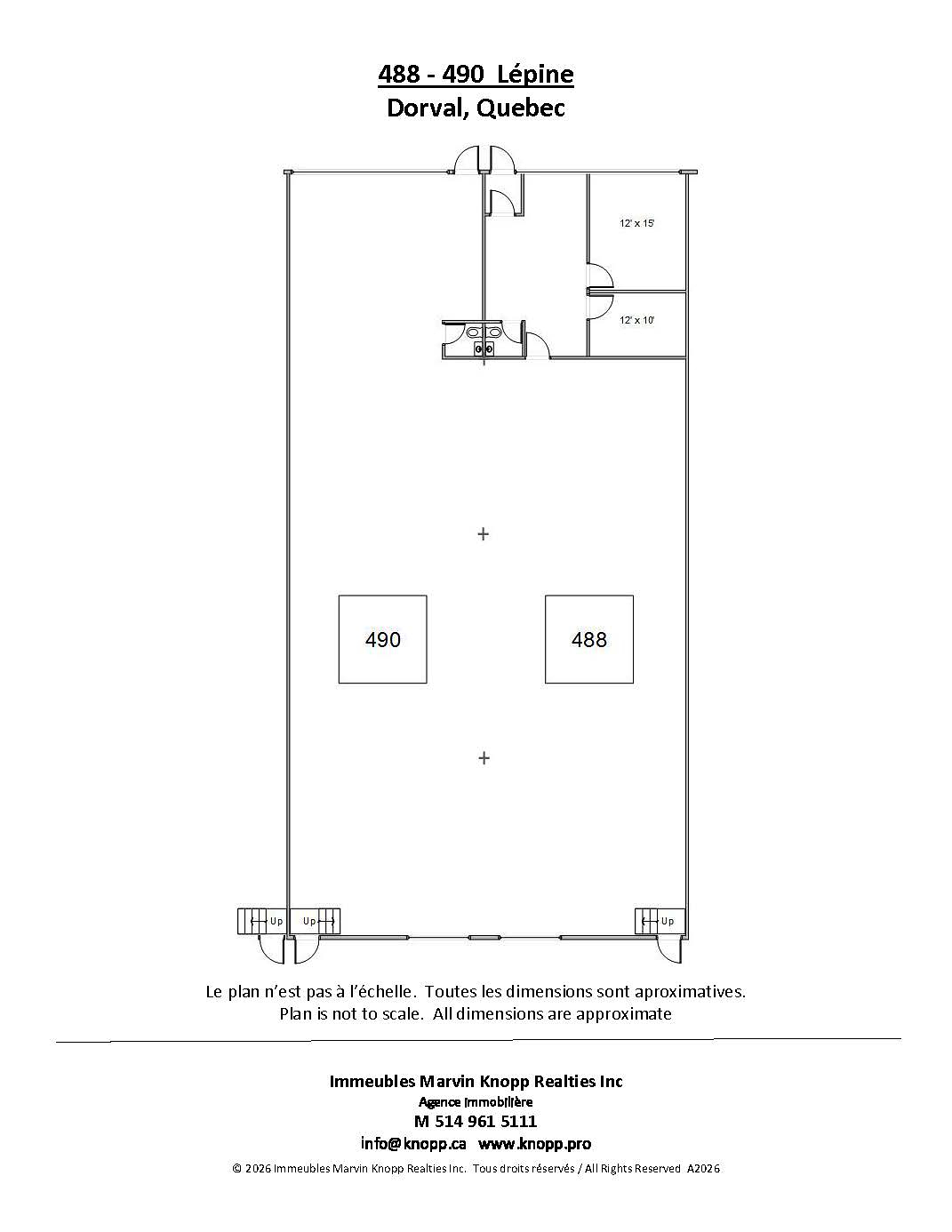 490 Avenue Lépine, Montréal, QC floorplan