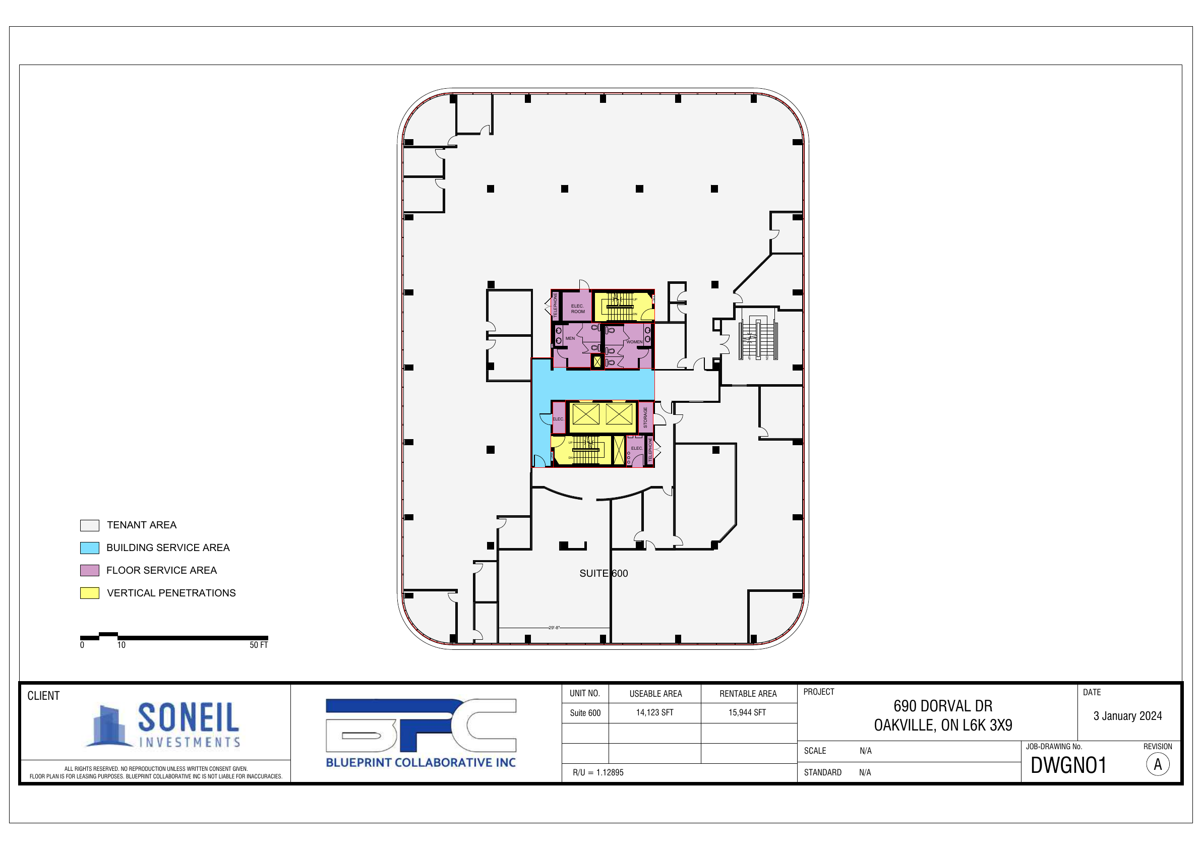 600 - 690 Dorval Dr, Oakville, ON floorplan