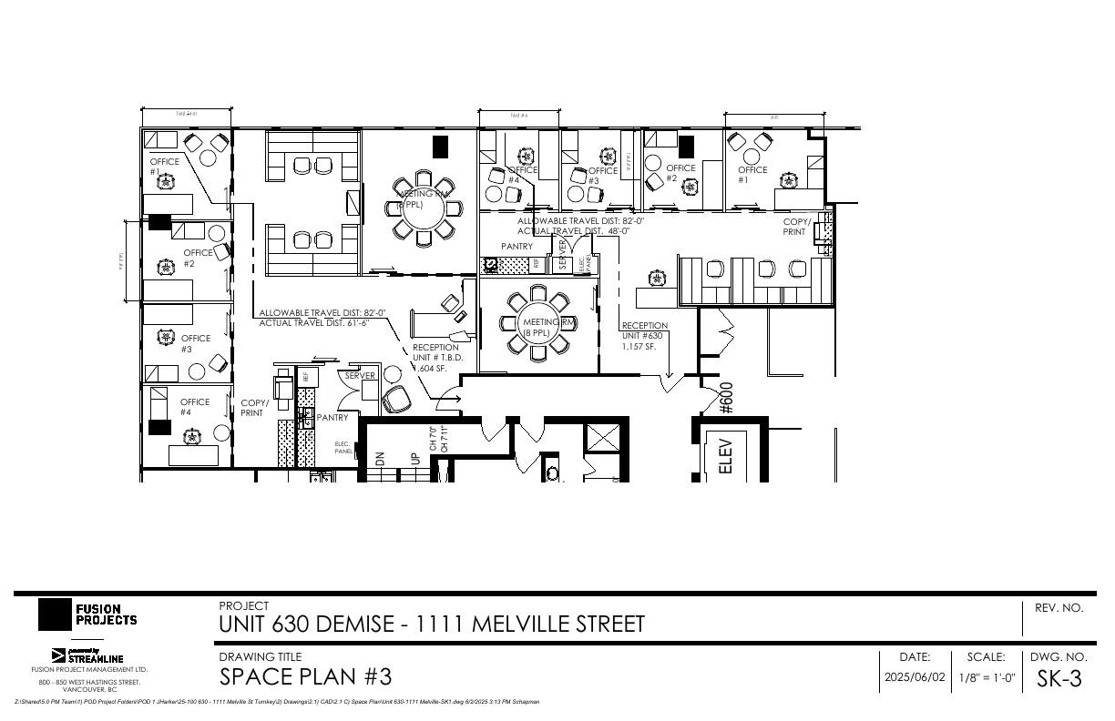 630 - 1111 Melville Street, Vancouver, BC floorplan