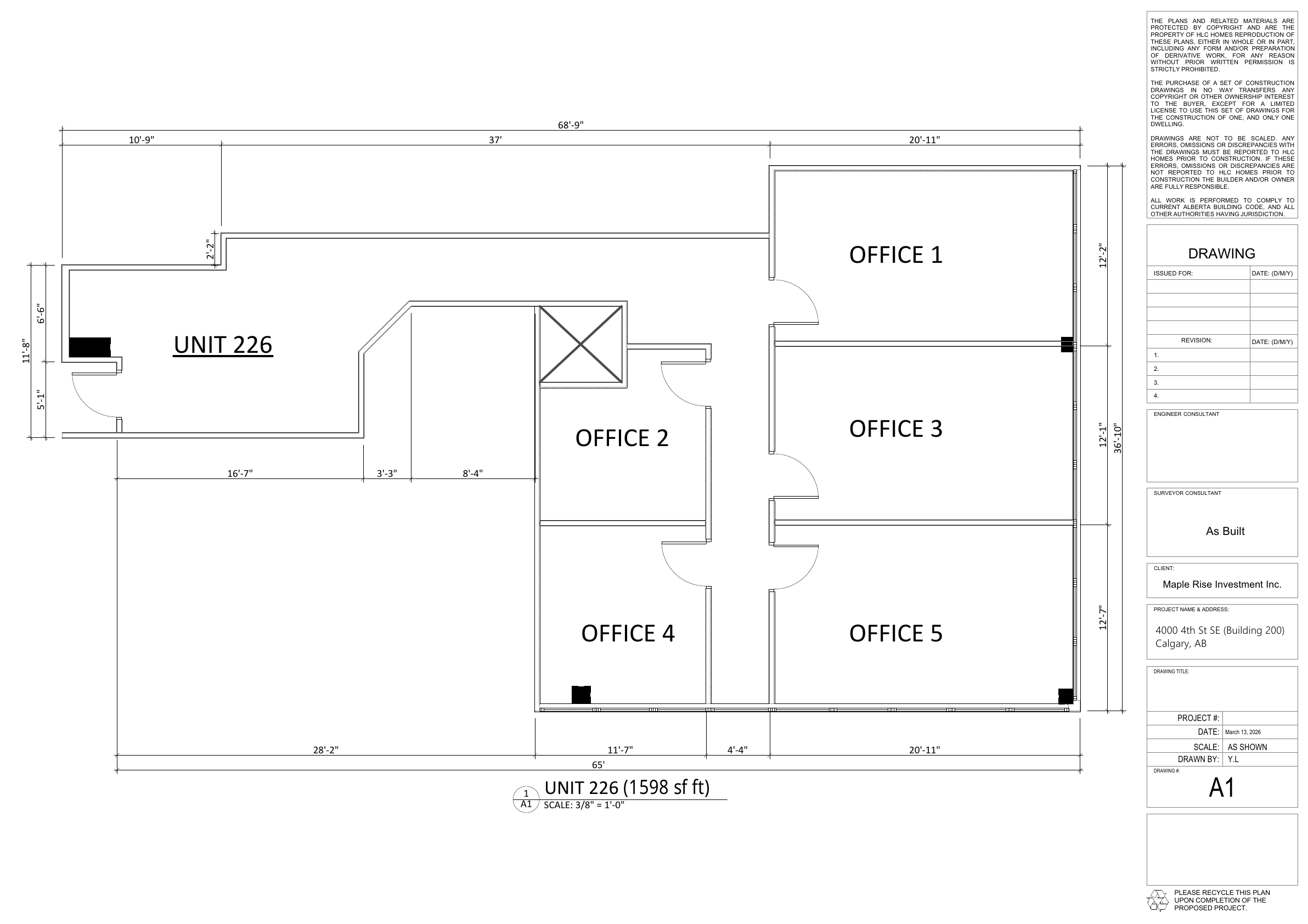 226 - 4000 4 Street Southeast, Calgary, AB floorplan