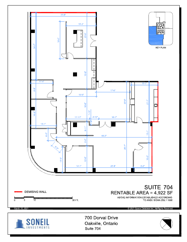 704 - 700 Dorval Dr, Oakville, ON floorplan