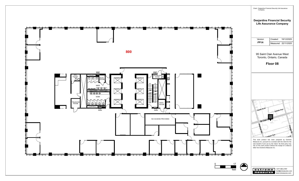 800 - 95 Saint Clair Avenue West, Toronto, ON floorplan