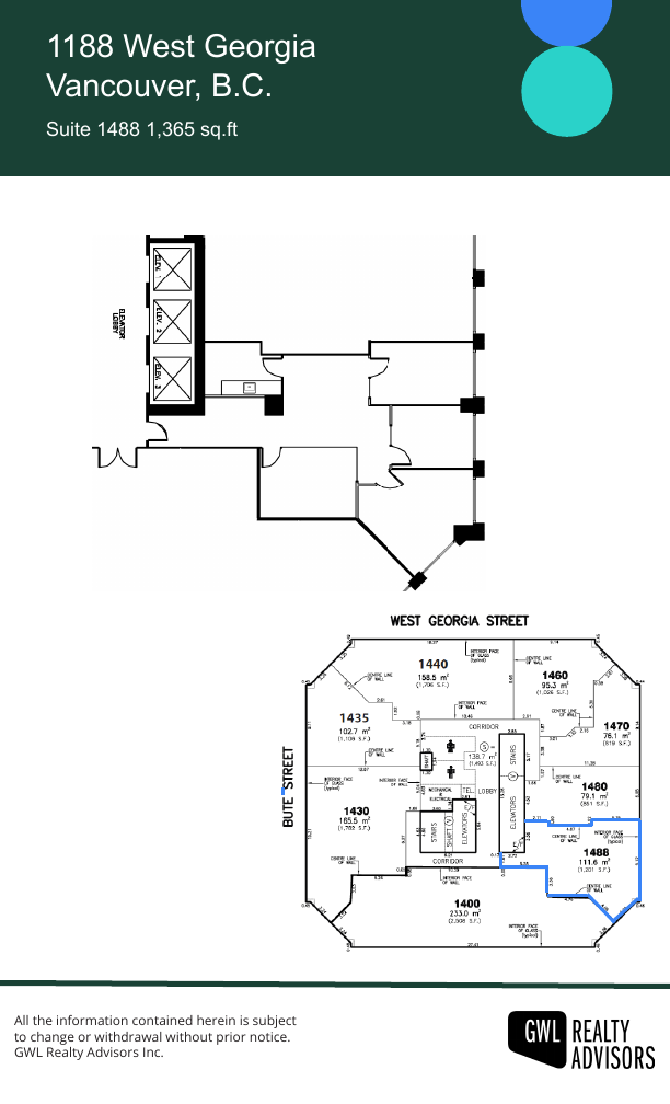 1488 - 1188 West Georgia Street, Vancouver, BC floorplan