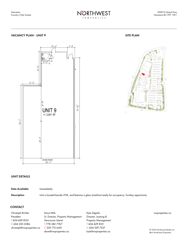 9 - 3200 North Island Highway, Nanaimo, BC floorplan