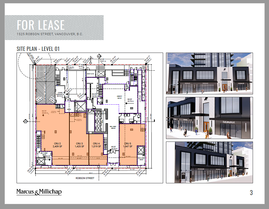 CRU 3 - 1525 Robson Street, Vancouver, BC floorplan
