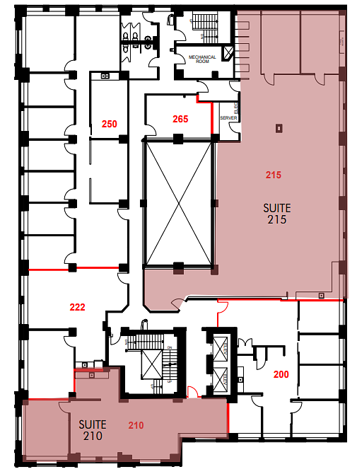 210 - 237 8 Ave SE, Calgary, AB floorplan