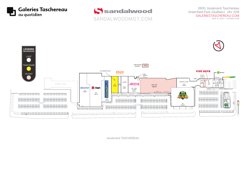 ADM - 3900 Boulevard Taschereau, Longueuil, QC floorplan